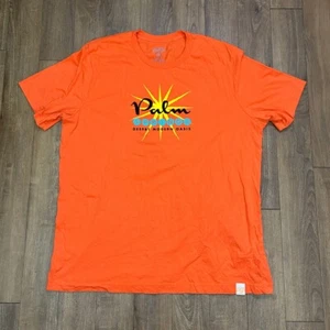 Palm Springs Unisex T-shirt 2XL Orange Short Sleeve Retro Casual - Picture 1 of 4