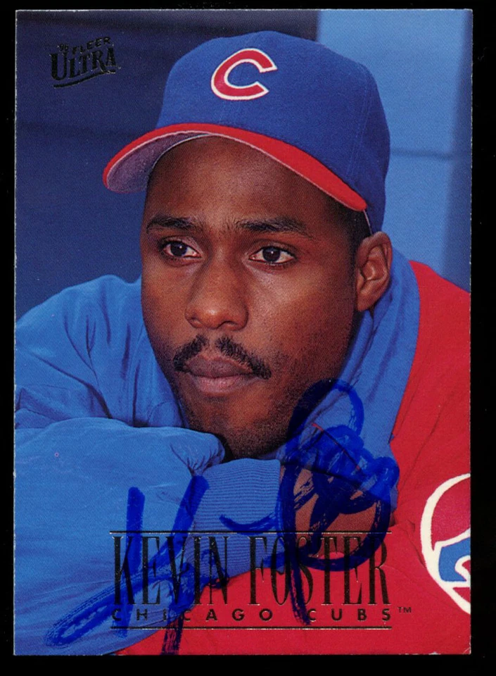 Tarjeta coleccionable de béisbol Fleer Ultra 1996 autografiada firmada por Kevin Foster #166 Foto 1 de 1