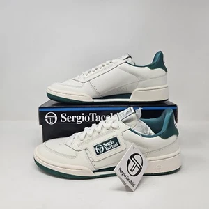 Sergio Tacchini Nuova Linea Young 'Bianco/Verde' / NUOVO / Taglia 7 Uomo - 8,5 Wmns - Foto 1 di 6