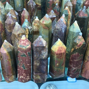 2.2LB Natural Korean pine Obelisk Quartz crystal wand Point Reiki Healing - Picture 1 of 11