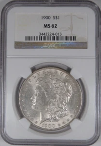 1900 $1 NGC MS 62 Silver Morgan Dollar [013] - Bild 1 von 6