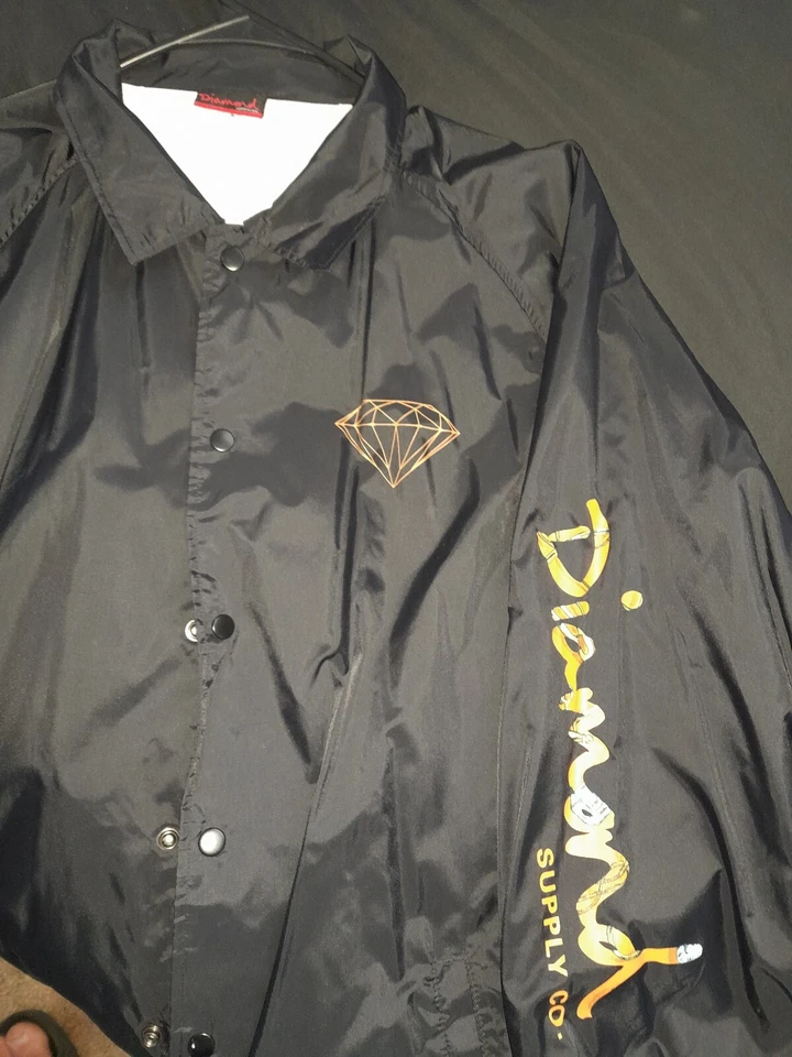Jaqueta de chuva Diamond Supply Co masculina corta-vento 2XL ($100 varejo) - Imagem 1 de 1