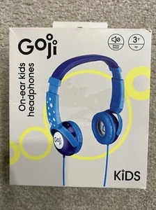 GOJI GKIDBLU15 WIRED KIDS ON-EAR HEADPHONES VOLUME LIMITED SKYRIDER BLUE - Picture 1 of 4