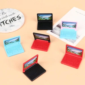 2pcs Creative Dollhouse Miniature Modern Computer Furniture For Children KPU DR - Picture 1 of 17