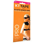 KT Tape PRO black tape, 3 strips flexible and air-permeable kinesiology tape