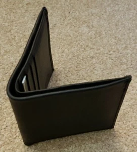 Shinola Detroit Black Essex Square Bifold Leather Wallet USA, NEW - Picture 1 of 5