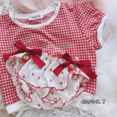 Mujeres Fresa Gasa Bragas Japonesas Lolita Volantes Dulce Ropa Interior Calzoncillos  Foto 1 de 4