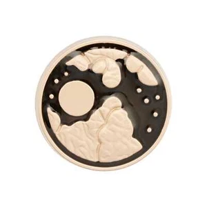 5pcs Moon Round Metal Shank Buttons Clothing Repair Sewing Handmade Decor 18mm - Picture 1 of 6