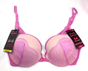 Reggiseno nuovo con etichette Maidenform push up e IN WONDERBRA SCOLLO A TUFFO DM9900 ROSA ORCHIDEA - Foto 1 di 6