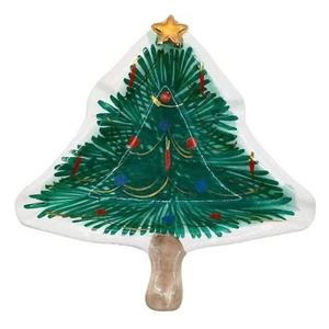 Vintage Ceramic Christmas Tree Ashtray Hand Painted In Italy For FB Numbered - Picture 1 of 17