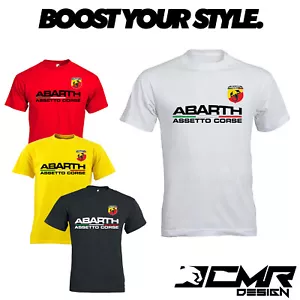 T-Shirt Maglietta Personalizzata ABARTH Corse Auto Tshirt Cotone Uomo Estiva - Bild 1 von 6