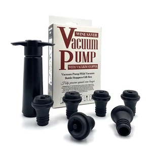 Wine Saver Vakuumpumpe mit 6 Stopfen, Weinpumpe, Wine Saver, Sektstopfen... - Bild 1 von 5