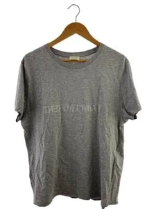 SAINT LAURENT reverse logo TShirt gray XXL Used - Picture 1 of 6