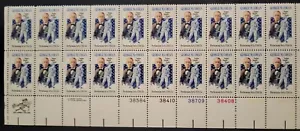 Scott #1756 George Cohan (Yankee Doodle Dandy) Plate Block of 20 Stamps - MNH - Picture 1 of 2