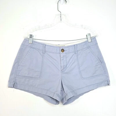 Pantalones cortos antiguos azul marino vintage Y2K gris azul entrepierna de 3,5 pulgadas para mujer talla 12 Foto 1 de 4