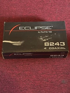 Genuine Open Box Eclipse 8243 25W MAX 50W 4" Coaxial Car Speakers by Fujitsu Ten - Picture 1 of 8