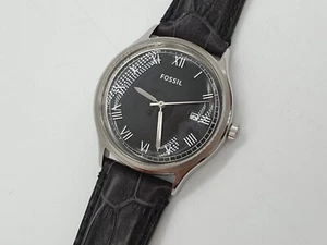Fossil Ansel Men’s Black Leather Strap Watch FS-4746 - Picture 1 of 8