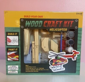 Holz Bastelset Bauen Sie Ihren eigenen Hubschrauber Neu im Karton Alter 6+ - Bild 1 von 2