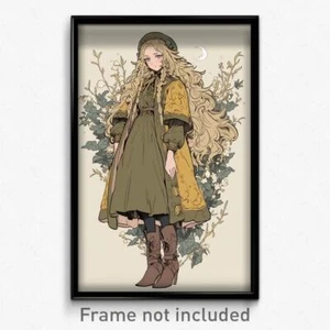 Kunst Poster - Mädchen fühlt sich durchsetzungsfähig trägt flippige Winteruniform (Druck) - Bild 1 von 1