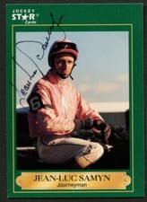 Jean-Luc Samyn #172 signed autograph auto 1991 Horse Jockey Star Trading Card