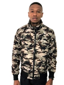 Men Bomber Jacket Camo Nude by The Power - Picture 1 of 1