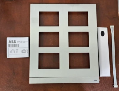 ABB 2TMA210010A0011 COVER FRAME 6 MODULES SIZE 2/3 , ALUMINUM ALLOY - Image 1 of 4