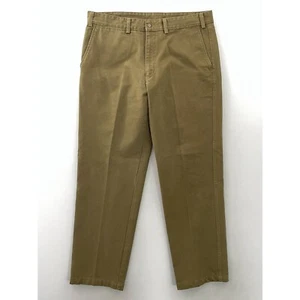 R.M. Pantalone uomo casual Williams marrone tasche twill piatto davanti Australia 38x31 - Foto 1 di 8
