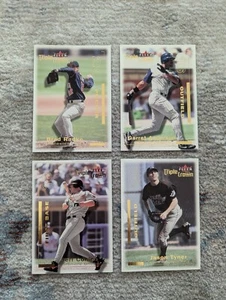 4 Fleer Triple Crown Baseball Cards: Brad Radke, Garret Anderson, Jeff Conine... - Picture 1 of 6