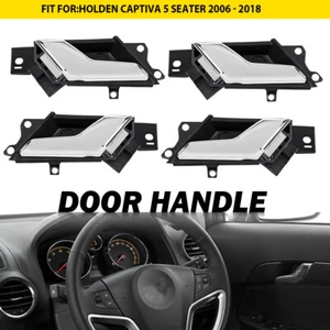 Front Rear Left Right Inner Door Handle For Holden Captiva 5 Seater 06-18 Chrome - Picture 1 of 12