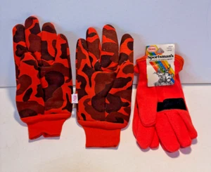 Juego de 2 guantes de caza vintage Boss Sportsman naranja - Imagen 1 de 6