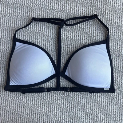 Sujetador PINK ACTIVE Mujer Medio Blanco Inalámbrico Negro Borde Ultimate Push Up SWIM Foto 1 de 4