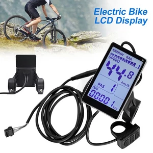 Pantalla LCD de bicicleta eléctrica de 5 pines para scooter eléctrico velocímetro pantalla panel de control - Imagen 1 de 13
