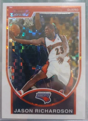 Bowman Chrome Jason Richardson White Xfractor 47/50 2007/08 Foto 1 de 3