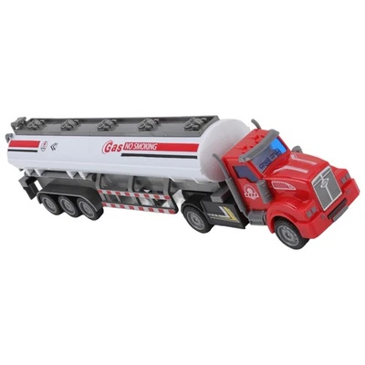 RC Semi Trailer Pull Back Truck Model Durable Wheels For Above 3 Years Old For - Image 1 of 4
