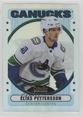 2021-22 O-Pee-Chee Platinum Retro Rainbow Elias Pettersson #R-5 - Image 1 of 2