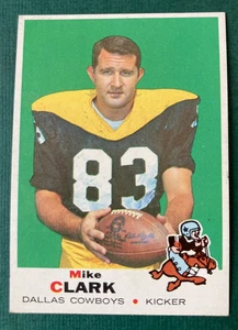 Tarjeta de fútbol americano Mike Clark 1969 Topps #188 Dallas Cowboys casi nueva/como nueva - Imagen 1 de 2