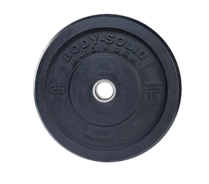 25LB BLACK BUMPER PLATES 17.375 ", Full Commercial Made is USA - Picture 1 of 1