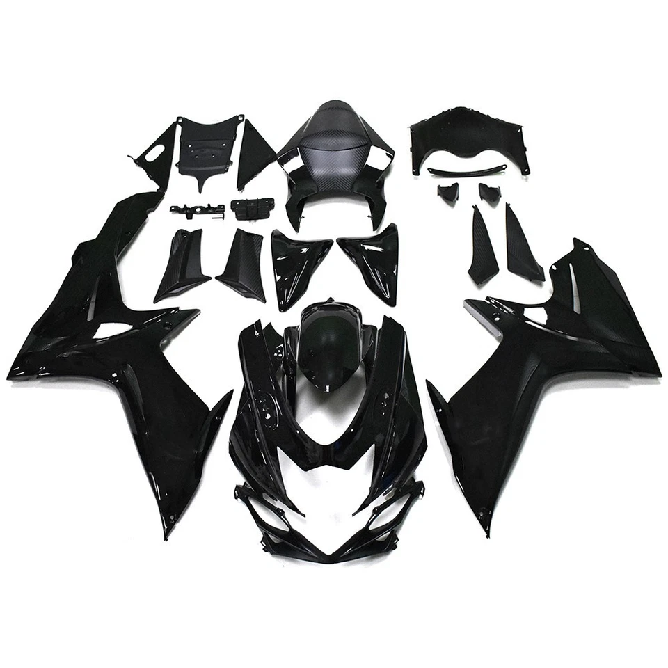 G14 Fairing Glossy Black Fit for Suzuki 2011-20 GSXR 600/750 Injection Mold A059