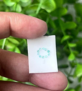 BRAZIL Natural Paraiba Tourmaline 0.115 CARAT- 1-1.5mm 10pc’s loose Gemstones - Picture 1 of 4