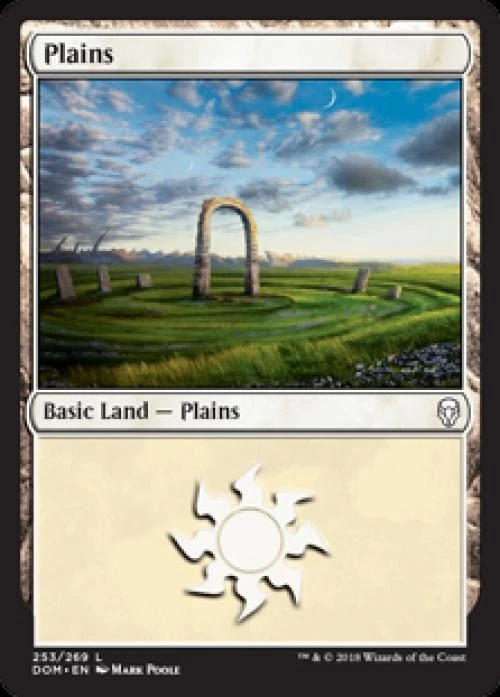 Plains (253) -Foil Near Mint MTG Dominaria - Image 1 of 1