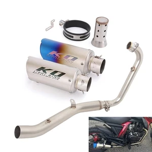 Exhaust System Muffler Front Link Pipe Steel Tips For Lifan KP-mini150 2015-2025 - Picture 1 of 16