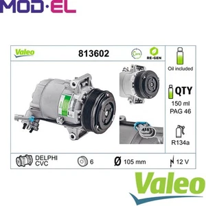 COMPRESSOR AIR CONDITIONING 813602 FOR OPEL ASTRA/H/GTC/TwinTop ZAFIRA/FAMILY - Picture 1 of 7