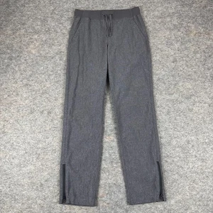 Athleta Girl Aloha Crop Pants 26" Pockets Zip Ankles Gray Girls Large L 12 - Picture 1 of 14