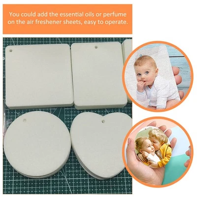  Travel Diffuser Felt Sheets Air Freshener Car Vent Blank for Sublimation - Image 1 of 4