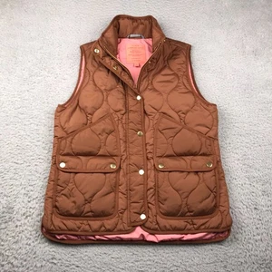 Chaleco de Excursión Acolchado J Crew Para Mujer M Marrón Primaloft Signature Puffer - Imagen 1 de 8