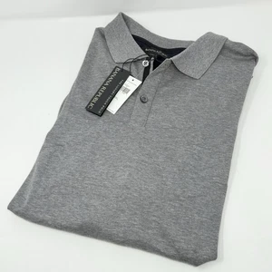 NWT Banana Republic Polo Shirt Mens XL Luxury Touch Standard Fit Casual Drk Gray - Picture 1 of 6