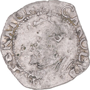 [#342197] Coin, FRENCH STATES, Franche-Comté, 1/2 Carolus, 1580, Besançon, VF