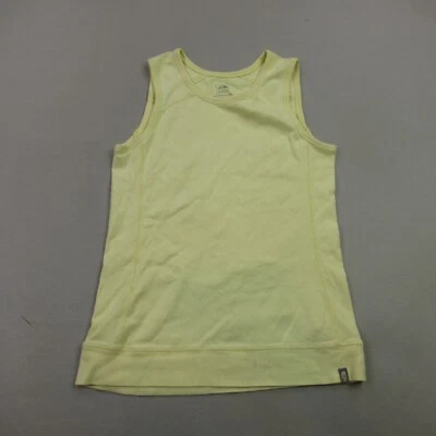 Camiseta sin mangas North Face para mujer pequeña amarilla sin mangas ligera elástica entrenamiento Foto 1 de 4