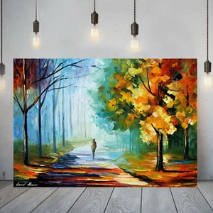 Leonid Afremov SOLO EN LA NIEBLA 30""x24"" EDICIÓN LIMITADA GICLEE ORIGINAL - Imagen 1 de 10