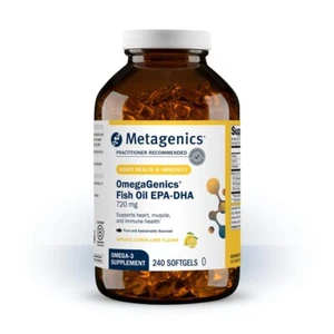 Metagenics OmegaGenics Fish Oil Supplement 240 Softgels EPA DHA 720mg 09/2026 - Picture 1 of 3